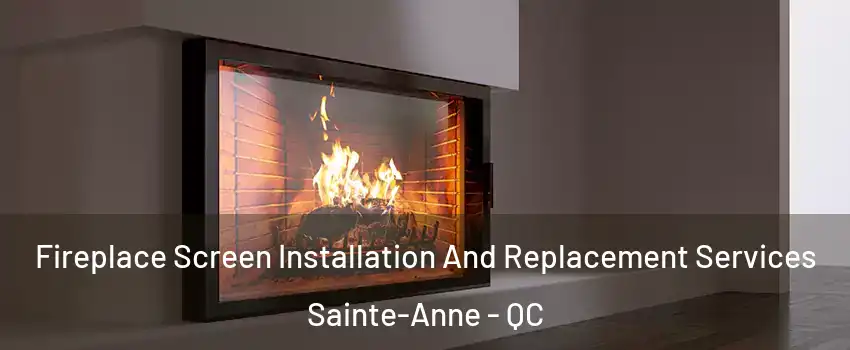 Fireplace Screen Installation And Replacement Services Sainte-Anne - QC