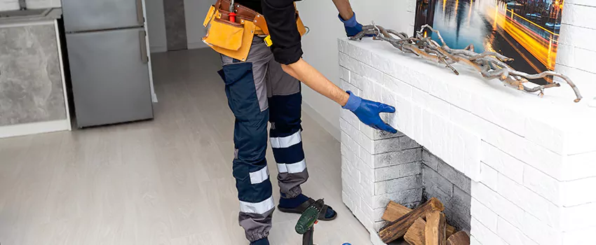 Outdoor Fireplace Restoration in Chicoutimi, Quebec