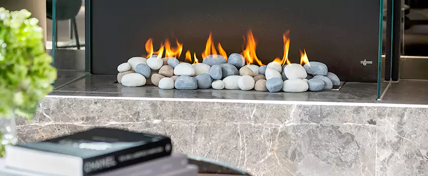 Double-Height Fireplace Design Refurbishment in Chicoutimi, Quebec