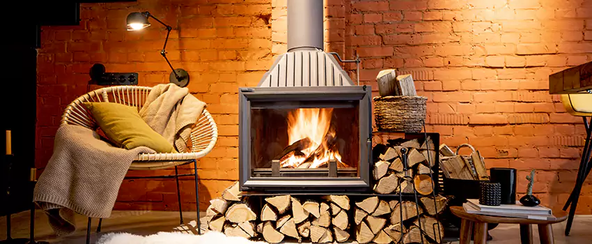 Pellet Stove Chimney Pipe Brackets Installation in Chicoutimi, QC